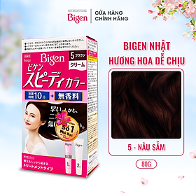 Thuốc nhuộm dưỡng tóc phủ bạc thảo dược Bigen Nhập Khẩu 100% Nhật Bản Speedy Color Cream 80ml dạng kem - BSH