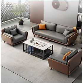 Mua Bộ sofa văn phòng phòng cách Vintage cao cấp Juno Sofa kèm ghế đơn HVPCT-18