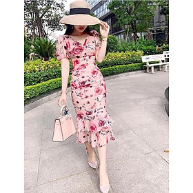 Đầm dáng đuôi cá cổ tim chất voan lụa Hàn cao cấp mềm mịn thiết kế che tay ,phần cổ tim tạo điểm nhấn, mẫu body đuôi cá chiết eo tôn da tôn dáng sang trọng phù hợp đi chơi dự tiệc V1542