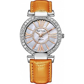 Đồng hồ nữ Royal Crown 6116 - dây da cam