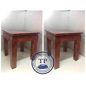 Mua Đôn ghế gỗ xoan đào chân vuông chắc chắn ghế ngô vvì có thể làm ghế thắp nhang TM121130