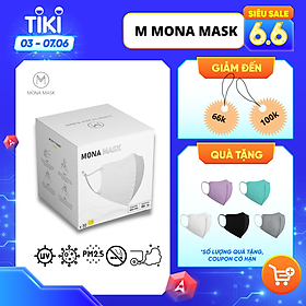 Hộp 30 Chiếc Khẩu Trang 3D MONA MASK N99 Chống Nắng Tia Uv Ngăn Đến 99% Hạt Bụi Siêu Mịn Pm 2.5