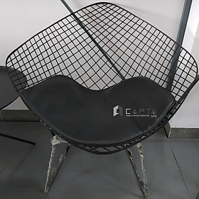 Mua Ghế thư giãn màu đen DIAMOND 2 Nội thất Capta Ghế ngồi đọc sách có nệm PVC thép sơn tĩnh điện màu đen
