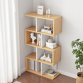 Mua Kệ sách để sàn đa tầng so le gỗ MDF nhập khẩu chống ẩm cao cấp dễ dàng lắp ghép phong cách hiện đại tối giản