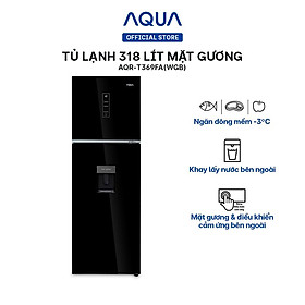 Tủ lạnh ngăn đông trên Aqua 318 Lít AQR-T369FA(WGB) - Hàng chính hãng - Chỉ giao HCM, Hà Nội, Đà Nẵng, Hải Phòng, Bình Dương, Đồng Nai, Cần Thơ