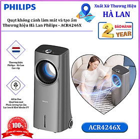 Mua HÀNG CHÍNH HÃNG - Quạt không cánh làm mát  phun sương tạo ẩm. Kiêm lọc không khí ion âm và khử khuẩn UV  Serial 4000. Thương hiệu Hà Lan cao cấp Philips - ACR4246X