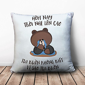 Gối Ôm Vuông Vì Sao Tui Buồn GVFU252 (36 x 36 cm)