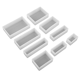 9 Set Rectangle Silicone Cake Molds Resin Casting Jewelry Making  Tool