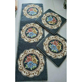 Mua Thảm trải ghế tây âu  đệm ghế  thảm trải trên ghế gỗ giá rẻ TG01 (ẢNH THẬT)