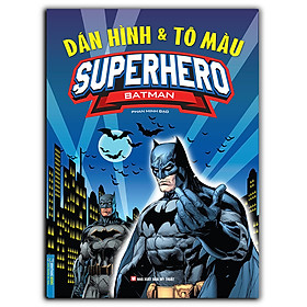 Dán hình và tô màu superhero batman