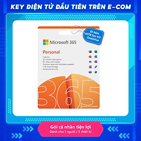 [Key Điện Tử] Phần mềm Microsoft 365 Personal 32-bit/x64 All Languages (QQ2-00003) - 1 năm - Hàng Chính Hãng