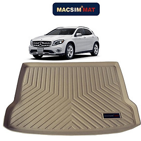 Thảm lót cốp xe ô tô Mercedes GLA 2015 - 2019 nhãn hiệu Macsim chất liệu TPV cao cấp màu be