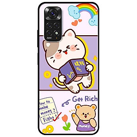 Ốp lưng dành cho Xiaomi Redmi Note 11 4G mẫu Mèo Giàu