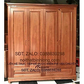 Mua Tủ Xoan đào gỗ thịt 4 cánh