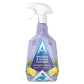 Bình xịt vệ sinh kính Astonish C6950 750ml làm sạch và chóng ố bám bụi trên kính nhà cửa, làm sạch màng hình tivi máy tính, kính soi, kính thường , kính cường lực