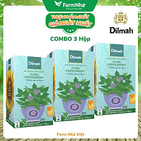 Trà Dilmah Pure Peppermint Thảo Dược Bạc Hà túi lọc 20 túi x 1.5gr 30g