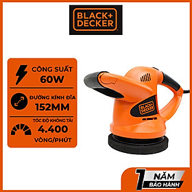 Mua Máy Đánh Bóng Xe Hơi 60W - 6  /152mm Black&Decker KP600-B1 – Tặng Kèm 2 Miếng Đánh Bóng (New 2017)