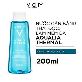 Nước Cân Bằng Thải Độc Làm Mềm Da Vichy Aqualia Thermal Hydrating Refreshing Water 200ml