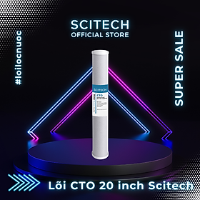 Mua Lõi CTO 20 inch by Scitech - Lõi số 3 máy lọc nước RO  bộ lọc thô - Hàng chính hãng