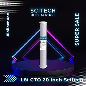 Lõi CTO 20 inch by Scitech - Lõi số 3 máy lọc nước RO, bộ lọc thô - Hàng chính hãng