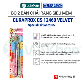 CURAPROX VELVET EDITION 2025 | Bộ Bàn chải đánh răng CS 12460 Velvet | Mã SP 73327988