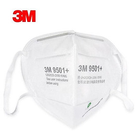 Khẩu trang nhập khẩu 3M 9501+ - có thể lọc bụi siêu nhỏ 2.5PM phiên bản nâng cấp dây quai đeo bằng vải thun, không gây đau tai
