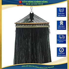 Võng lưới Ban Mai căng kim cán gỗ 50cm màu đen