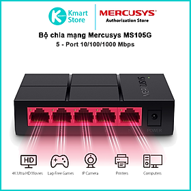 Bộ chia mạng lan 5 8 cổng Mercusys MS105G MS108G switch 5 port 8 port