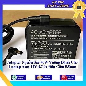 Sạc 90W Vuông dùng cho Laptop Asus 19V 4.74A Đầu Cắm 4.5mm - Hàng Nhập Khẩu New Seal