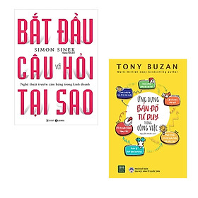 Combo 2 cuốn Sách Kĩ Năng Làm Vệc : Ứng Dụng Bản Đồ Tư Duy Trong Công Việc + Bắt Đầu Với Câu Hỏi Tại Sao