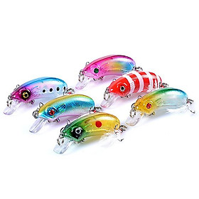 Mồi câu lure hình cá dài 5.1cm nặng 7.2g siêu nhậy mồi cá sâu