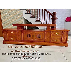 kệ ti vi phòng khách gỗ gõ đỏ