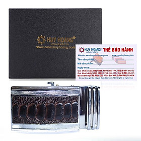 HT9410 - Đầu khóa da đà điểu Huy Hoàng 4 phân đầu trắng màu nâu đất