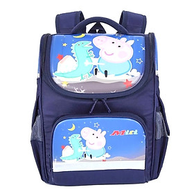 Cặp Học Sinh Chống Gù MiTi C11060MS_PIG_NAV_NAV - Hình Heo Peppa