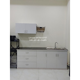 Mua Tủ bếp sẵn 2 chậu mặt gạch giá xưởng