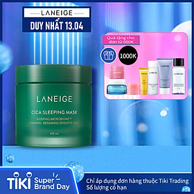 Mặt Nạ Ngủ Dưỡng Ẩm Giúp Phục Hồi Và Nuôi Dưỡng Da Phiên Bản Cải Tiến LANEIGE Cica Sleeping Mask EX 60ml