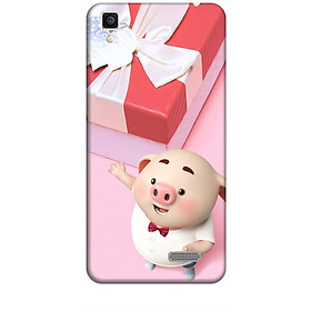 Ốp lưng dành cho điện thoại OPPO R7 Heo Con Đòi Quà