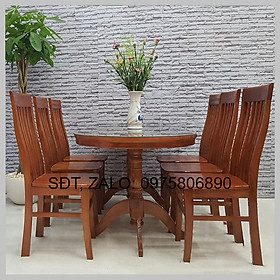 Mua Bộ Bàn Ăn Oval Gỗ Sồi 6 Ghế Màu Cánh Gián   bộ bàn ăn 6 ghế