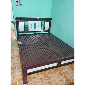 Giường sắt kiểu gỗ mẫu 01 ngang 1m6 dài 2m