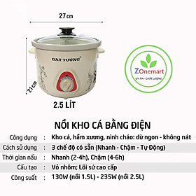 Mua Nồi Nấu Chậm Cát Tường  nồi kho ca  nồi nấu cháo  nồi ninh hầm  siêu tiện lợi 2L5
