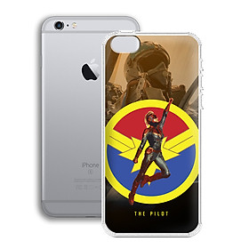 Ốp lưng Siêu Anh Hùng cho Apple Iphone 6 plus - 01012 0532 PILOT01 - Silicone dẻo - Hàng Chính Hãng