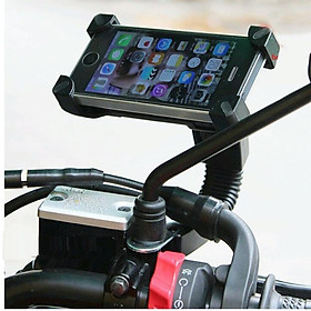 Mua Giá đỡ điện thoại kẹp 4 góc gắn kính chiếu hậu xe máy loại chất lượng 206643