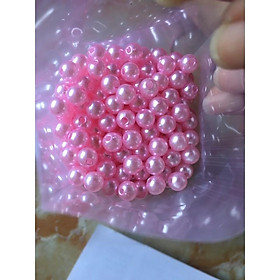 Mua 100g hạt nhựa giả ngọc (hạt cườm) loại có lỗ dùng để sâu chuổi