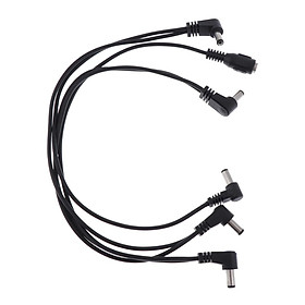 5 Way Right Angle Plug Daisy Chain Power Cable for Guitar Effect Pedal