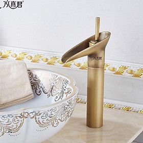 Vòi lavabo nóng lạnh đồng thau phong cách tân cổ điển