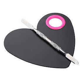 Stainless Steel Makeup Mixing Eyeshadow Paint Blending Palette Spatula