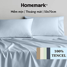 Mua Cặp Vỏ Gối Nằm Lụa Tencel 60s Cao Cấp Homemark 50x70cm - Mềm Mịn  Thoáng Mát  Chống Nhăn PL1