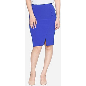 Chân váy bút chì xẻ trước The One Fashion VDS2201COB2S