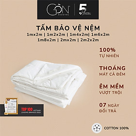 Tấm Bảo Vệ Nệm Cotton 100% Gòn Bedding Nhiều Kích Thước