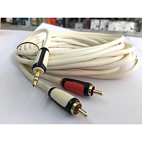 Mua DÂY TÍN HIỆU 1 ĐẦU 3.5MM RA 2 ĐẦU BÔNG SEN DÀI 5 MÉT